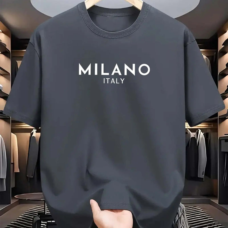 🌞 CAMISETA MASCULINA MILANO ITÁLIA — ESTILO QUE RESPIRA ALMA