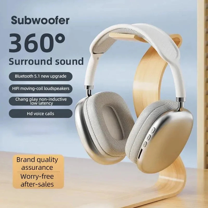P9 Air Bluetooth Fone de Ouvido Estéreo Sem Fio Com Microfone e Micro Cancelamento de Ruído