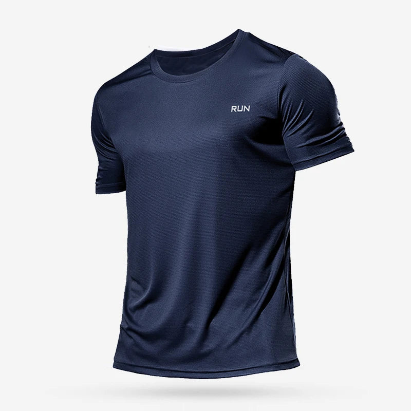 Camiseta Esportiva Masculina (corrida, futebol, compressão, secagem rápida, academia)