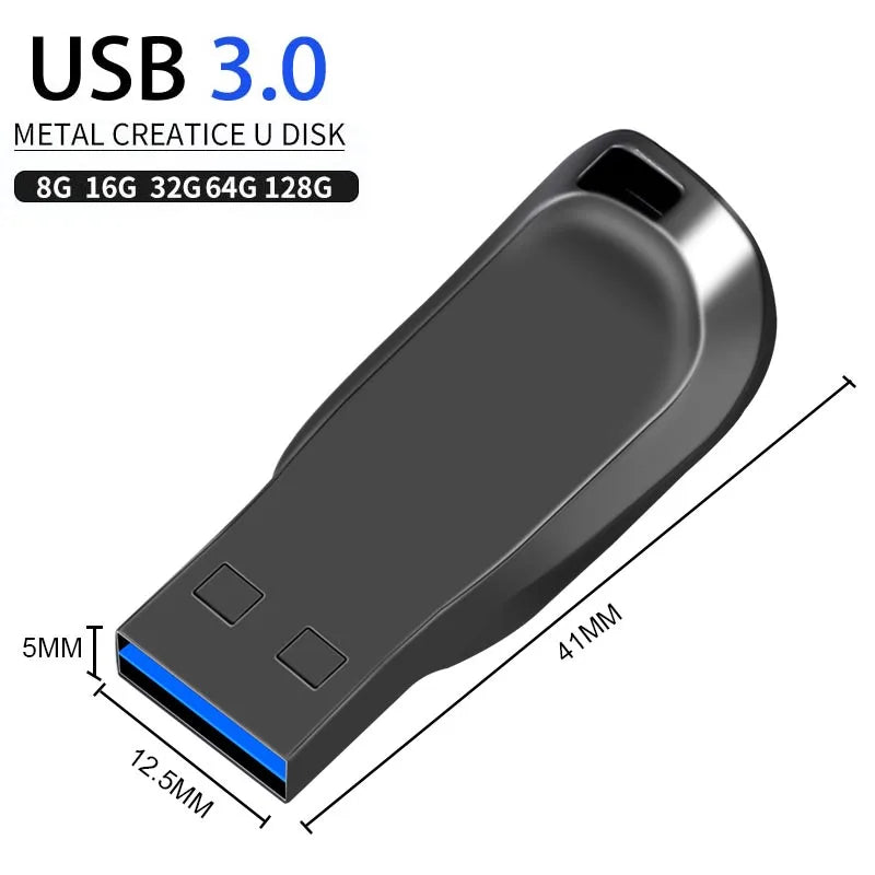Pen Drive USB 3.0 (128GB, 64GB, 32GB, 16GB) -