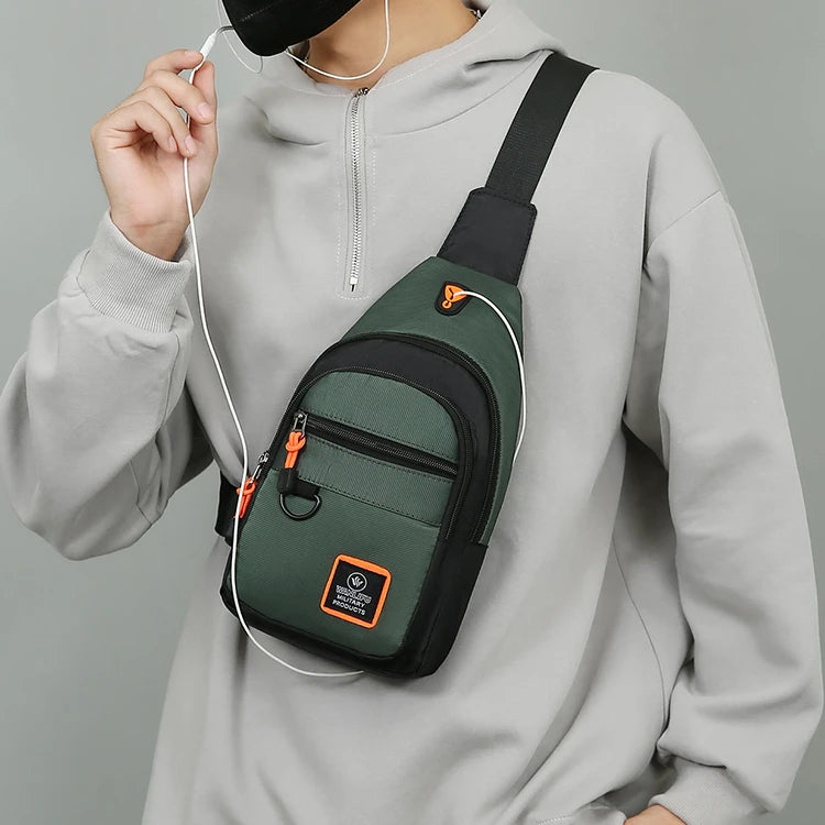 Bolsa de Ombro Masculina Esportiva à Prova d’Água – A Escolha Inteligente para Homens Ativos e Preparados!