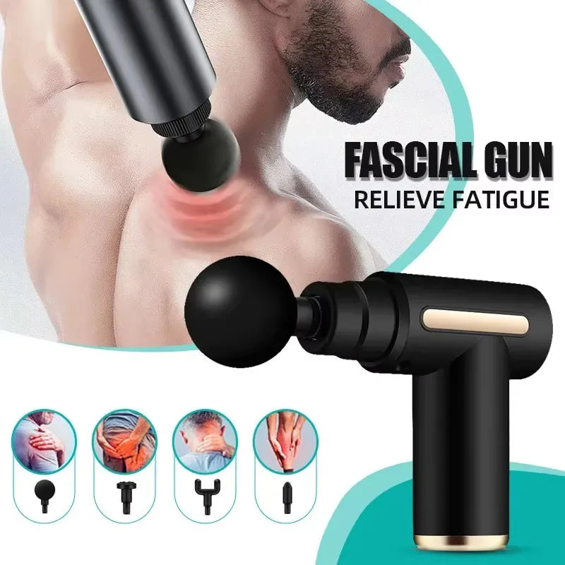 Pistola de Fáscia Portátil para Massagem de Tecidos Profundos 2025 - Sua Cura Começa Aqui: Alívio Profundo, Liberdade Imediata.