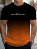 🔥 Vista a Sua Verdade – Camiseta Masculina 3D com Letras em Gradiente | Edição Limitada de Verão