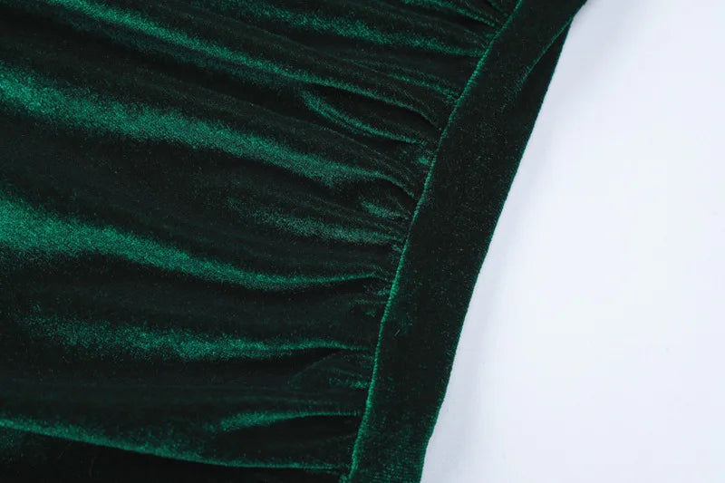 ✨ Vestido Midi de Veludo Dulzura — Primavera/Verão 2025
