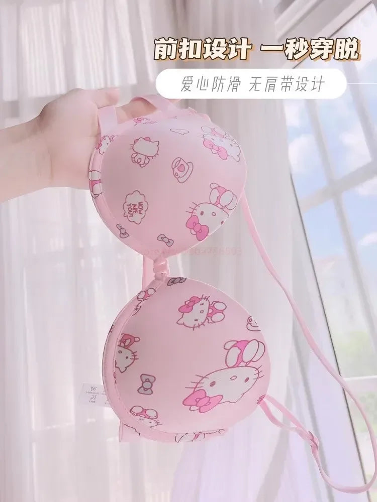 🌸 Conjunto de Sutiã Sanrio Hello Kitty – Sweet Underwear (fofo, sensual, push-up, presente para meninas) 🌸