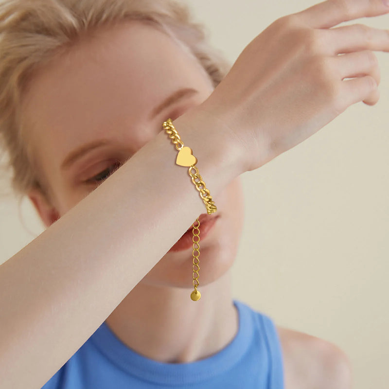 Pulseiras de Casal Vnox Love Heart – Um Símbolo Inquebrável de Amor e Conexão.