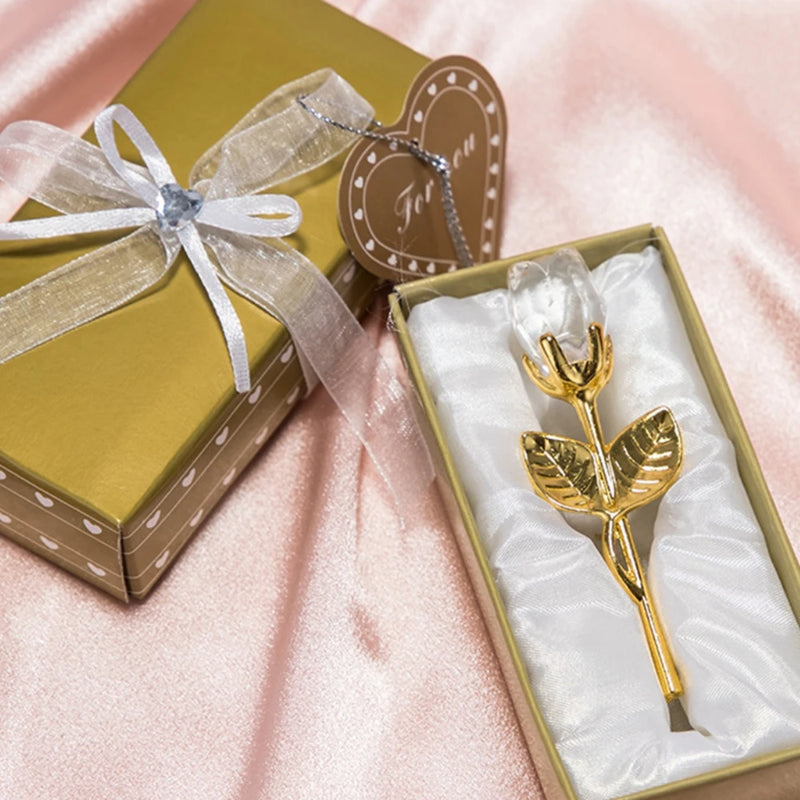 💫 Decoração de Mesa com Rosas de Cristal Douradas – Onde o Amor Encontra o Eterno