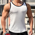 Muscle Fitness Verão Nova Moda Fitness MKen Corrida ao Ar Livre Equipamento Esportivo Sem Mangas Colete