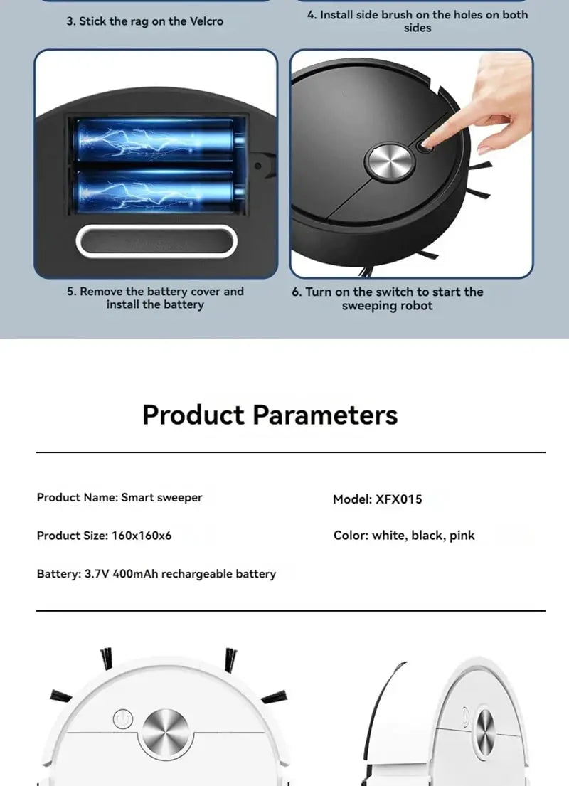 Xiaomi Robô de varredura totalmente inteligente