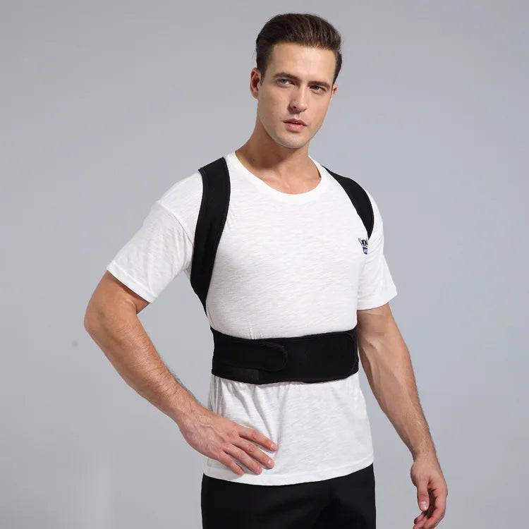 Corretor de Postura Masculino/Feminino Ajustável – Corset Costas, Cinta Lombar, Suporte Reto, Respirável (P-XXXL)
