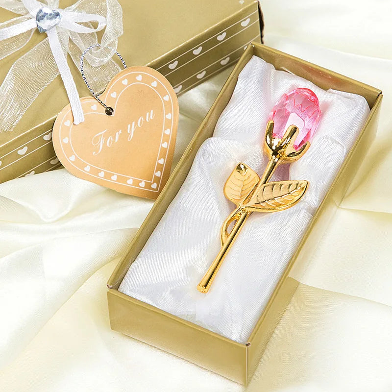 💫 Decoração de Mesa com Rosas de Cristal Douradas – Onde o Amor Encontra o Eterno