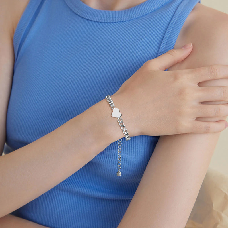 Pulseiras de Casal Vnox Love Heart – Um Símbolo Inquebrável de Amor e Conexão.