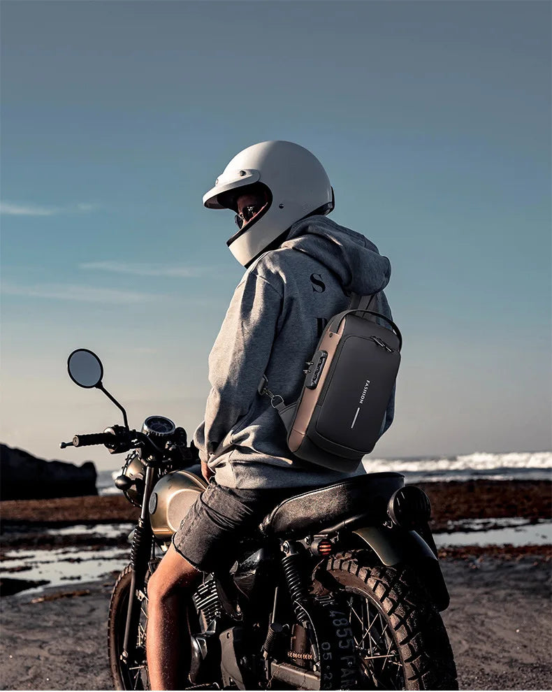 Descubra a Nova Era do Estilo e Segurança Masculina — Bolsa Transversal de Couro PU Antifurto, Clássica e Multifuncional