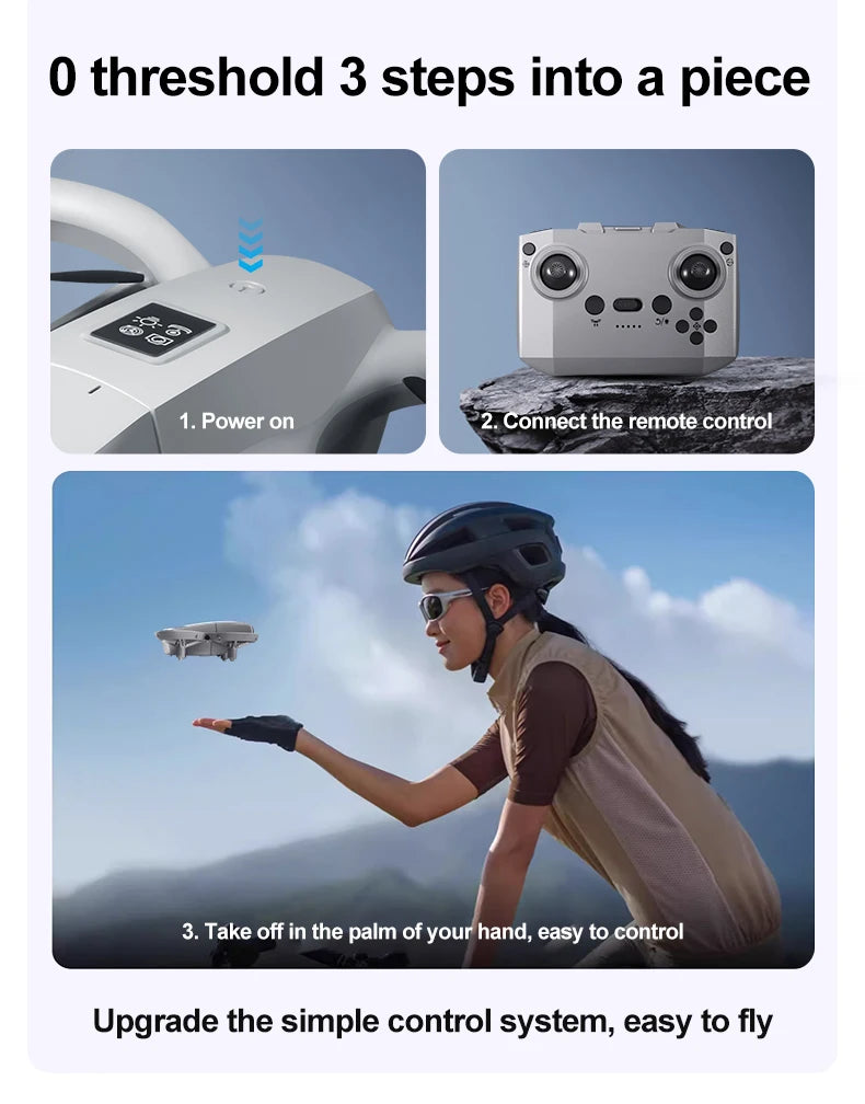 NOVO Mini Drone GT3 Dobrável com Câmera 8K – A Revolução da Fotografia Aérea ao Seu Alcance!