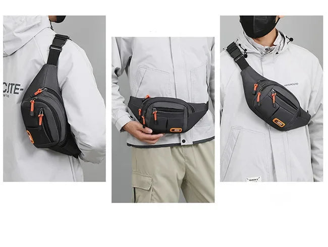 Bolsa de Cintura Oxford Impermeável Unissex – A Escolha Inteligente Para Quem Precisa de Praticidade, Segurança e Estilo em Qualquer Situação!