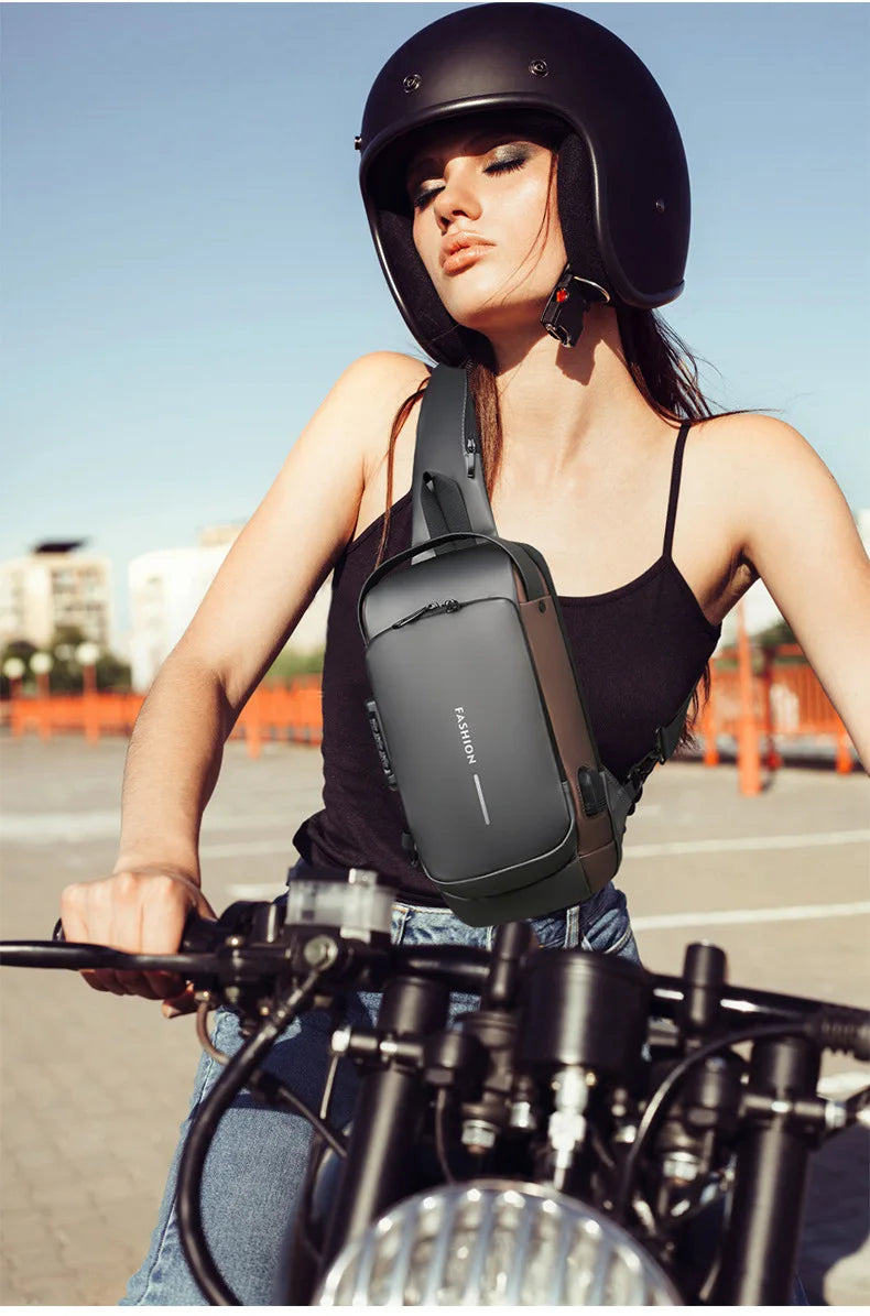 Descubra a Nova Era do Estilo e Segurança Masculina — Bolsa Transversal de Couro PU Antifurto, Clássica e Multifuncional