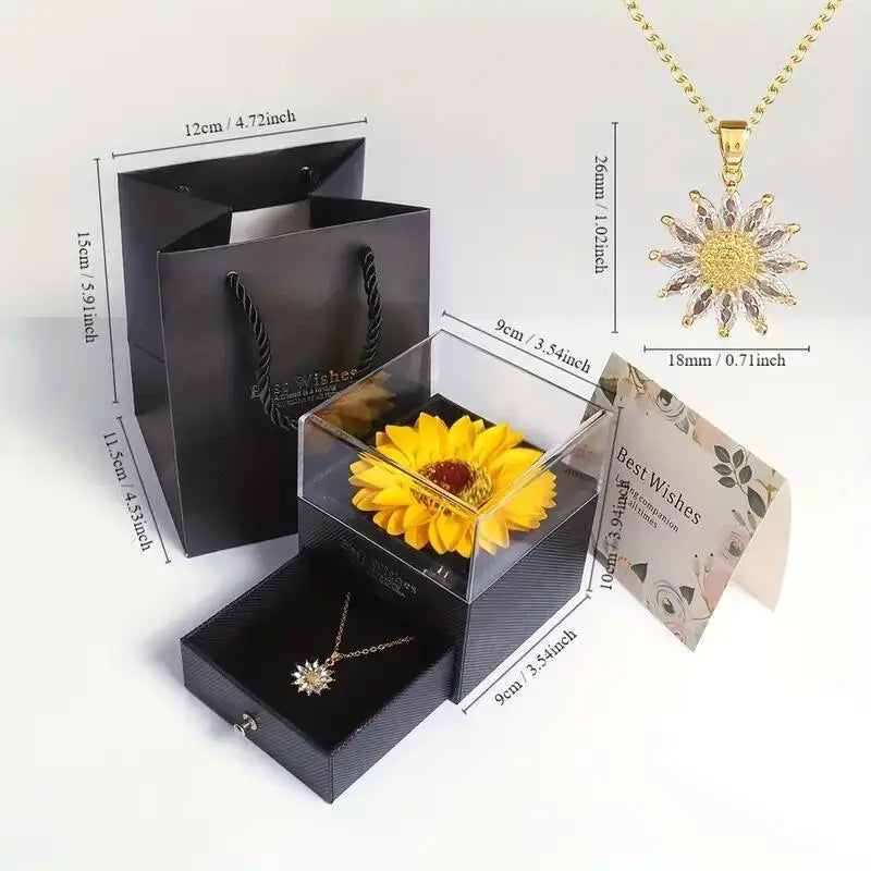 🌻 Caixa de Presente de Girassol — Um Presente Que Ilumina a Alma