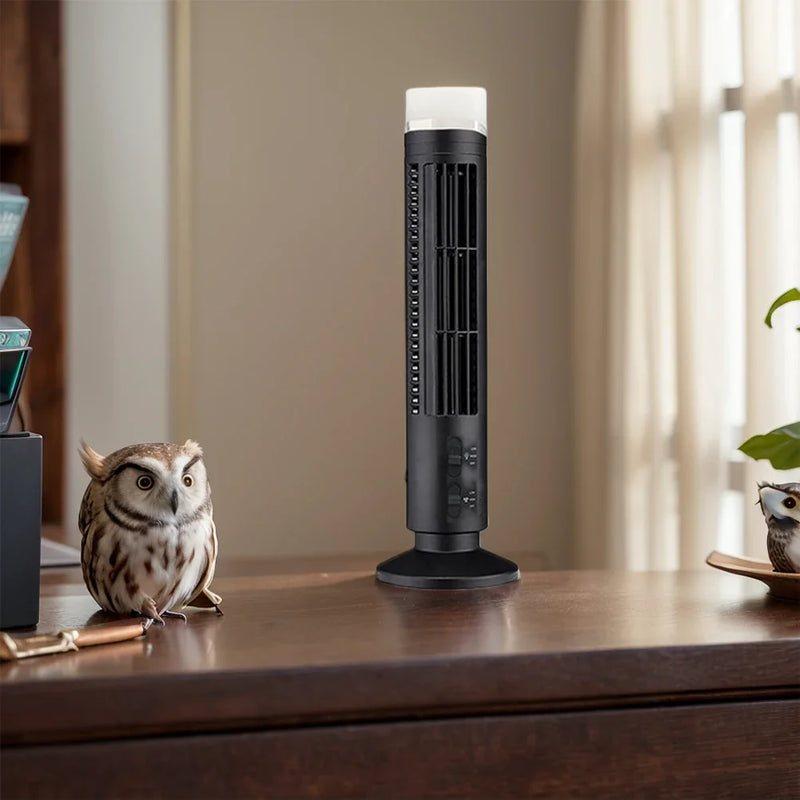 🌬️ O Respiro que Sua Alma Pediu – Ventilador de Torre LED Sem Lâminas. Silencioso. Seguro. Sofisticado. Pensado para o seu bem-estar.