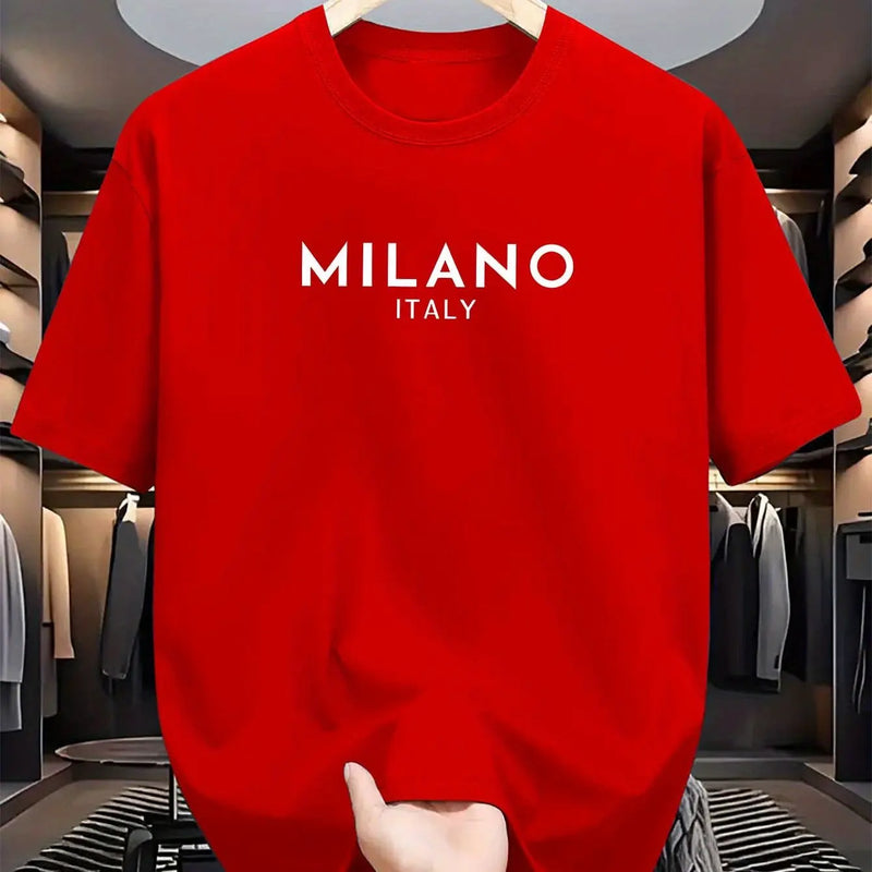 🌞 CAMISETA MASCULINA MILANO ITÁLIA — ESTILO QUE RESPIRA ALMA