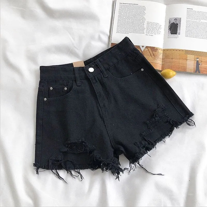 Short Jeans Coreano Feminino – Streetwear Y2K para Almas Inconformadas com o Comum