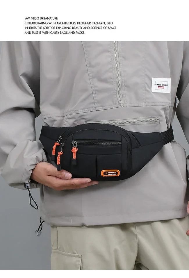 Bolsa de Cintura Oxford Impermeável Unissex – A Escolha Inteligente Para Quem Precisa de Praticidade, Segurança e Estilo em Qualquer Situação!