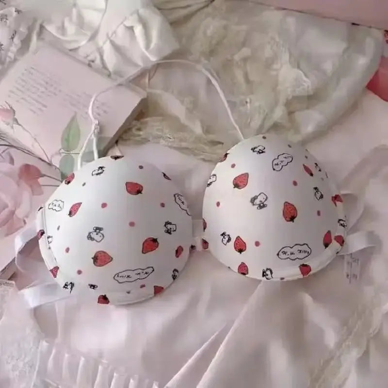🌸 Conjunto de Sutiã Sanrio Hello Kitty – Sweet Underwear (fofo, sensual, push-up, presente para meninas) 🌸