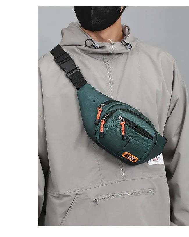Bolsa de Cintura Oxford Impermeável Unissex – A Escolha Inteligente Para Quem Precisa de Praticidade, Segurança e Estilo em Qualquer Situação!