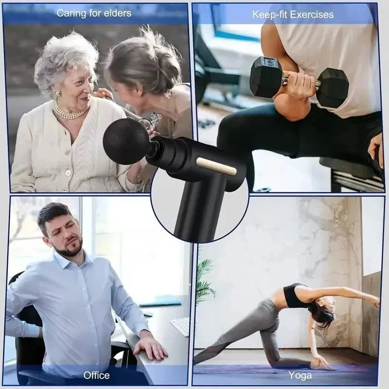 Pistola de Fáscia Portátil para Massagem de Tecidos Profundos 2025 - Sua Cura Começa Aqui: Alívio Profundo, Liberdade Imediata.