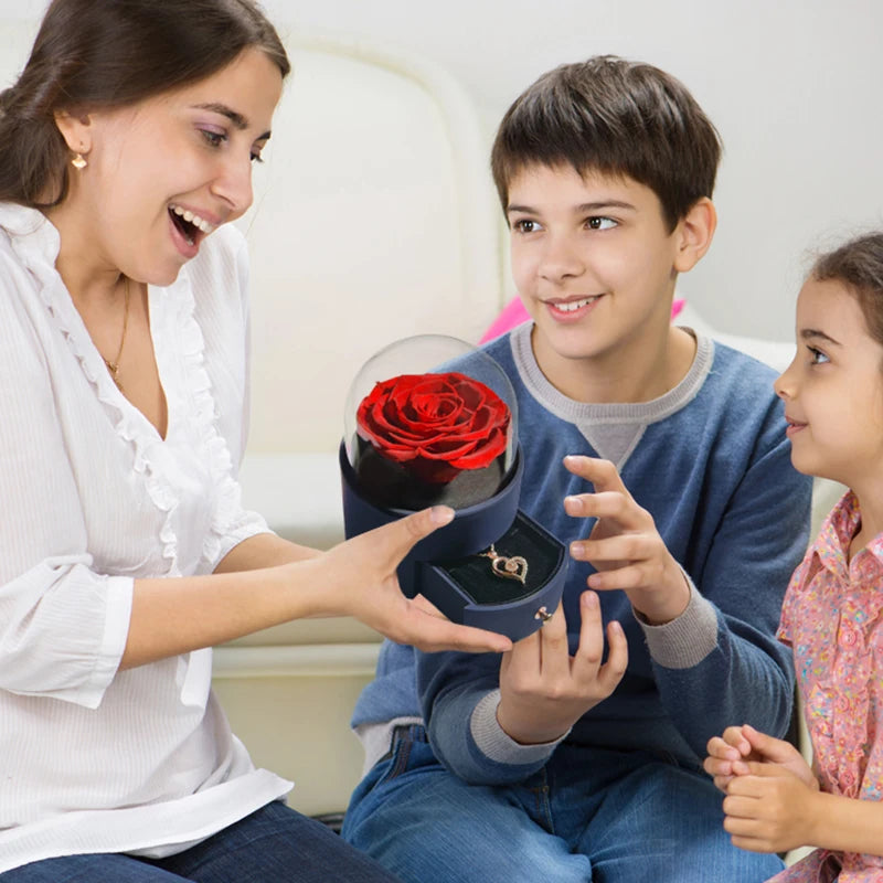🌹 Caixa de Joias Eternal Rose — Onde o Amor se Torna Eterno