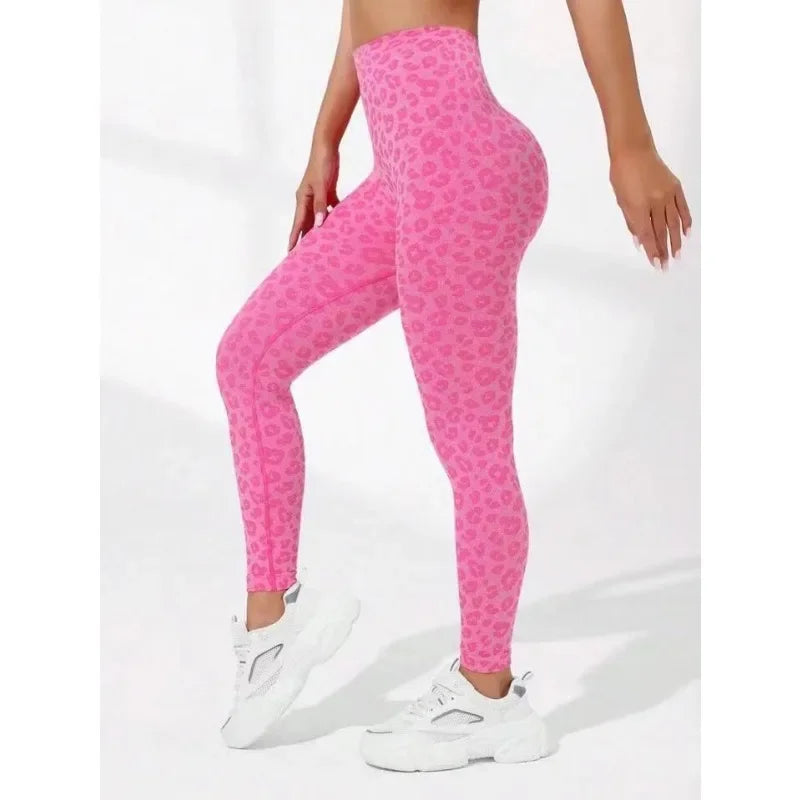 🐆 Legging Oncinha SoulFit™ – Cintura em V e sem costura
