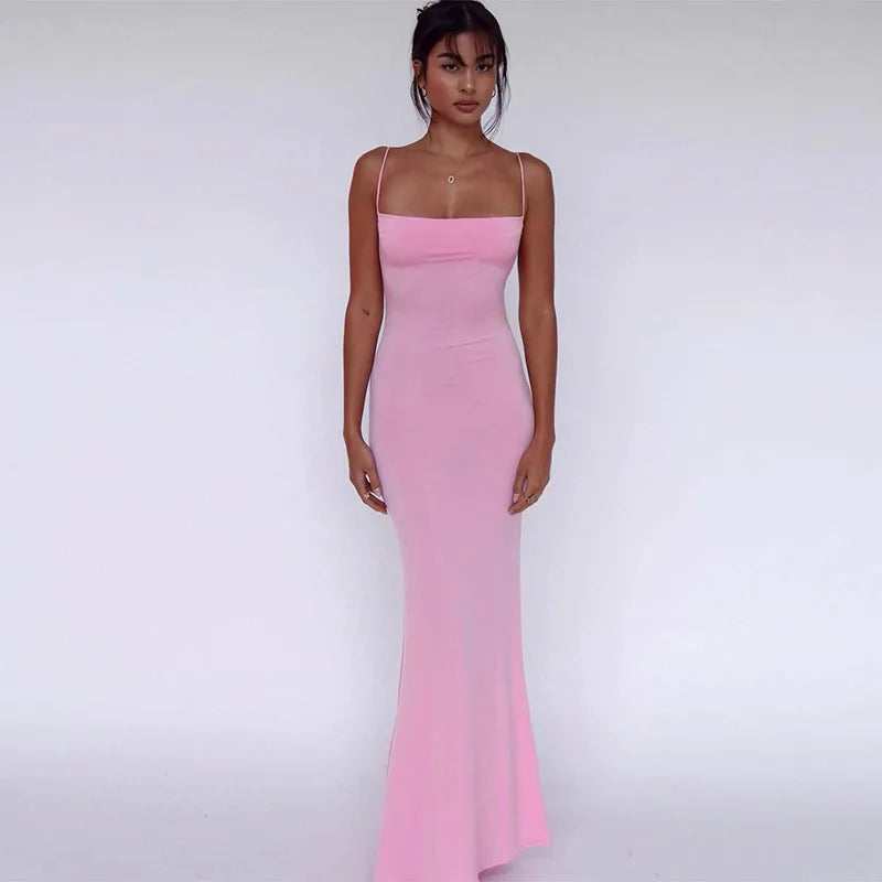 Vestido CAKULO 2025 – Maxi Bodycon Y2K