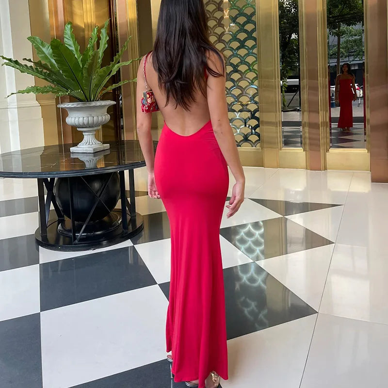 Vestido CAKULO 2025 – Maxi Bodycon Y2K