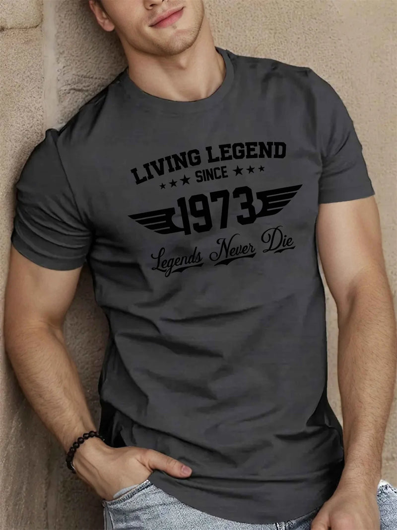🔥 Camiseta Masculina "SINCE 1973" – Muito Além do Algodão. Um Manifesto de Liberdade.