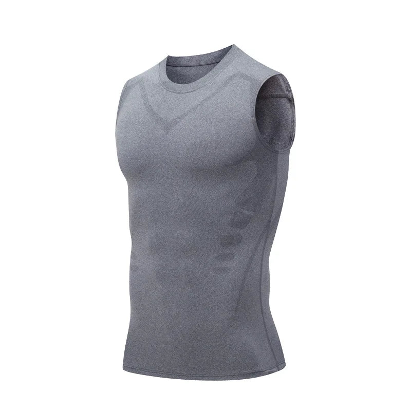 Camiseta de compressão masculina para academia — Mais que uma camiseta. Um chamado à sua melhor versão.