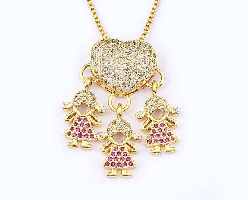 COLAR AMOR DE MÃE BNHADO A OURO 18K