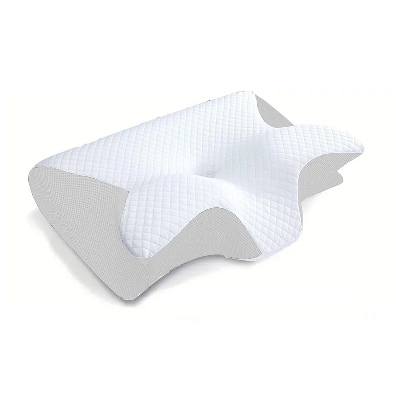 🦋 Travesseiro de Pescoço Ortopédico Butterfly Sleep com espuma viscoelástica de recuperação lenta