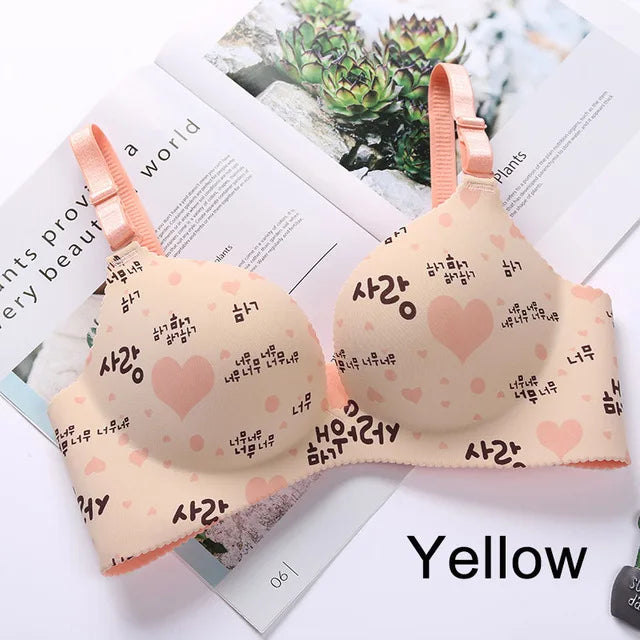 Sutiã Feminino Sem Costura com Estampa Floral - 🌸 Beleza que Abraça, Conforto que Liberta