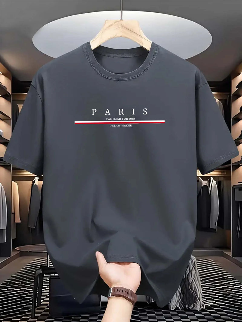 CAMISETA MASCULINA 100% ALGODÃO PARIS — MAIS DO QUE ROUPA, UM ESTADO DE ESPÍRITO.