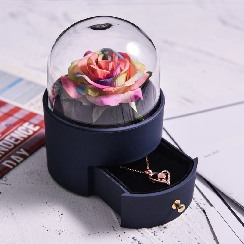 🌹 Caixa de Joias Eternal Rose — Onde o Amor se Torna Eterno