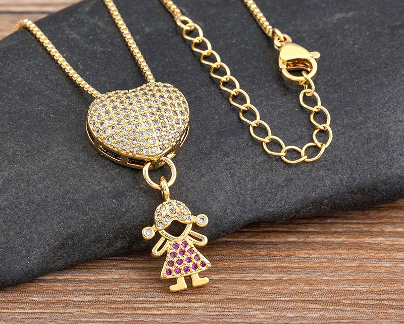 COLAR AMOR DE MÃE BNHADO A OURO 18K