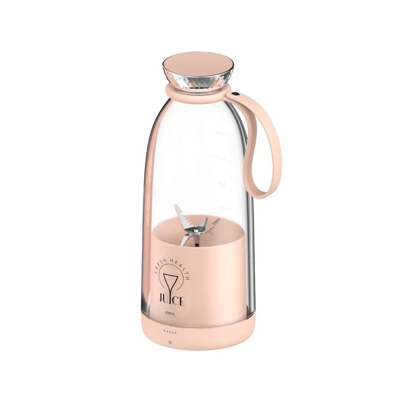 Garrafa-Liquidificador de Frutas Sem Fio Portátil 500ml | 2400mAh USB Recarregável