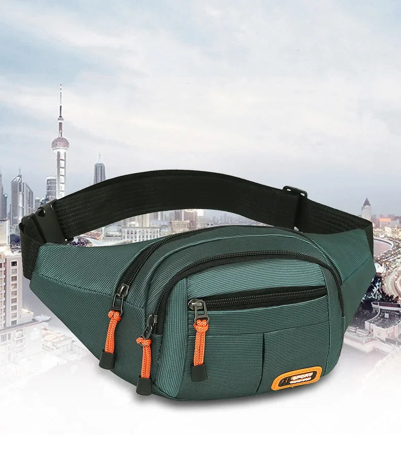 Bolsa de Cintura Oxford Impermeável Unissex – A Escolha Inteligente Para Quem Precisa de Praticidade, Segurança e Estilo em Qualquer Situação!