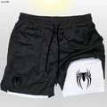 🕷️ 2099 Spider Sport Shorts 2 em 1 — Mais que um Short, Uma Armadura da Nova Era Masculina