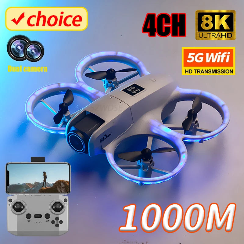 NOVO Mini Drone GT3 Dobrável com Câmera 8K – A Revolução da Fotografia Aérea ao Seu Alcance!