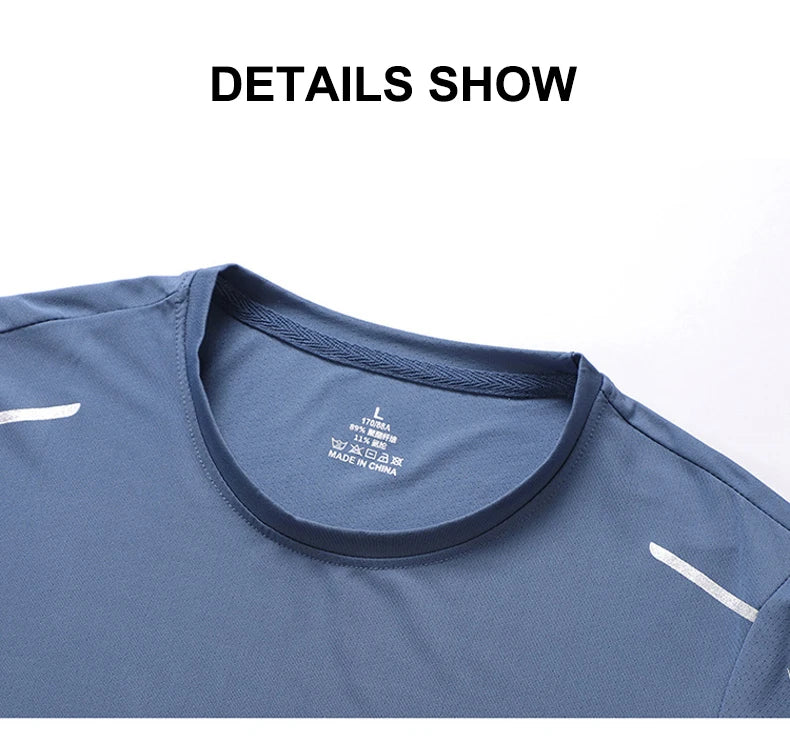 CHRLCK – Camiseta masculina esportiva de secagem rápida, respirável, com elasticidade macia para caminhada, pesca e esportes ao ar livre