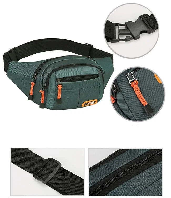 Bolsa de Cintura Oxford Impermeável Unissex – A Escolha Inteligente Para Quem Precisa de Praticidade, Segurança e Estilo em Qualquer Situação!