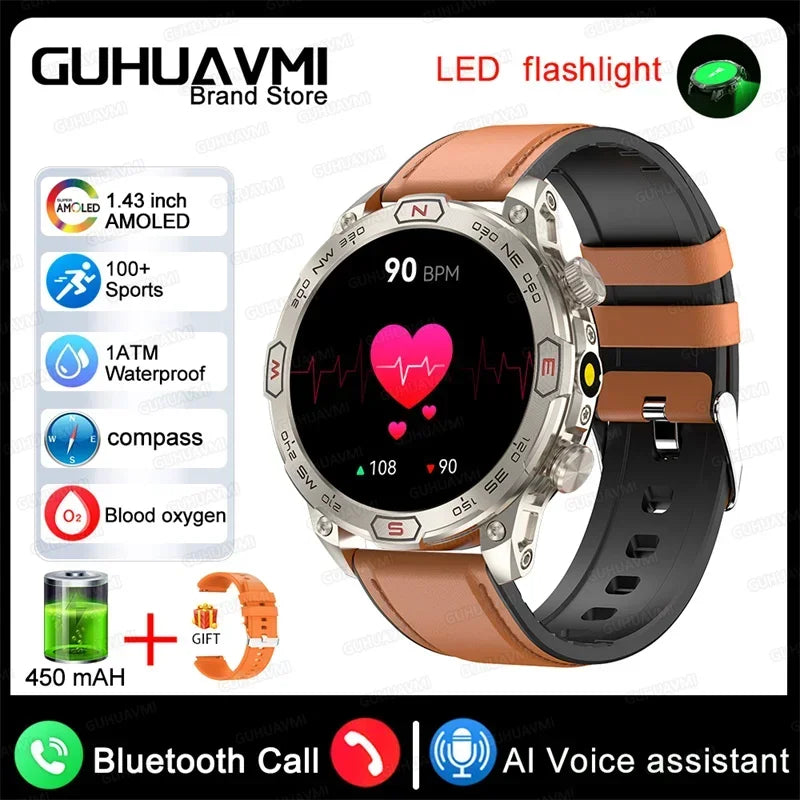 Xiaomi Smartwatch 2025 com Lanterna Militar – Tecnologia de Sobrevivência Para o Mundo Real