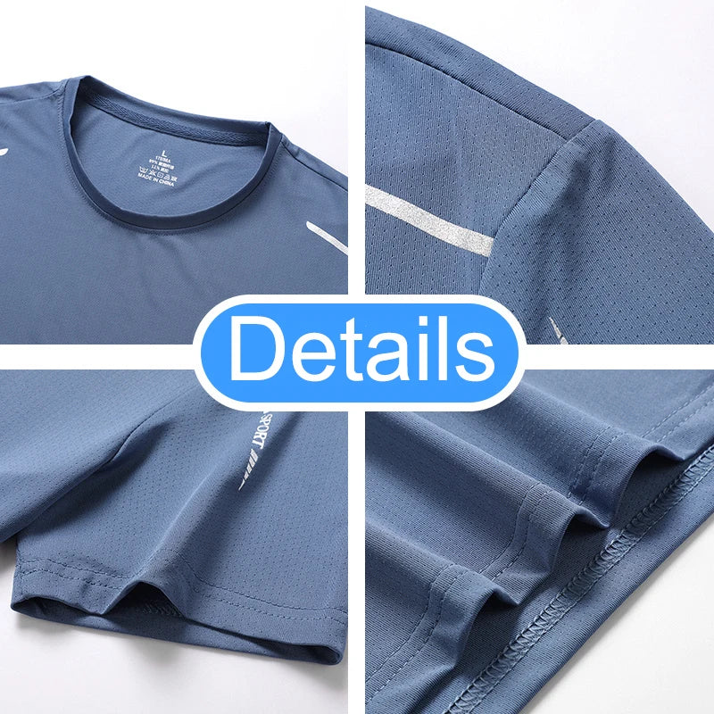 CHRLCK – Camiseta masculina esportiva de secagem rápida, respirável, com elasticidade macia para caminhada, pesca e esportes ao ar livre