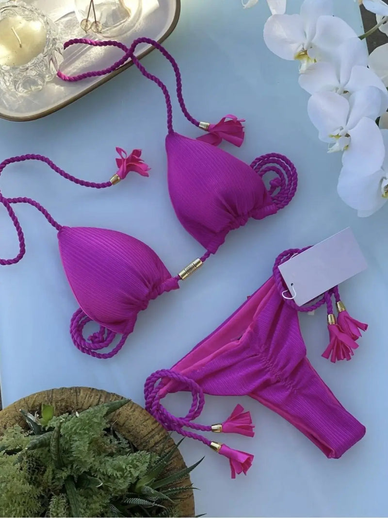 🌊 Conjunto de Biquíni com Faixa Ajustável 2025 - Moda Praia Feminina de Verão | Sexy. Essencial. Libertador.