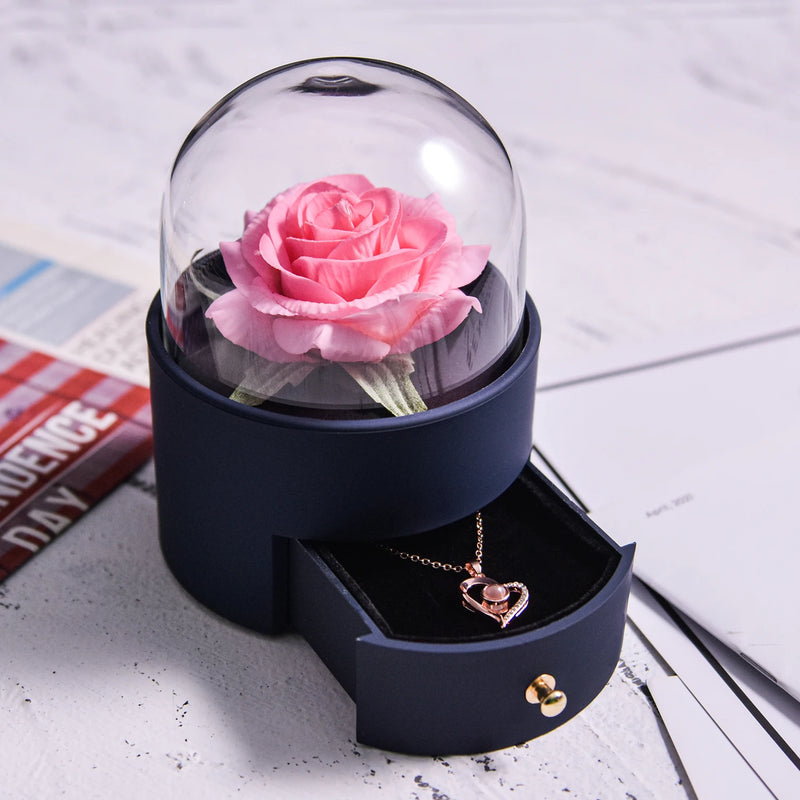 🌹 Caixa de Joias Eternal Rose — Onde o Amor se Torna Eterno